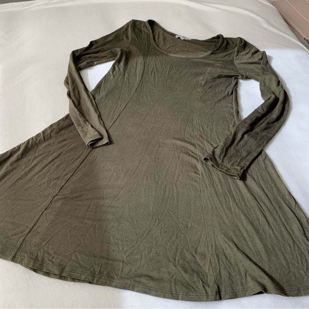 skater long sleeve dress